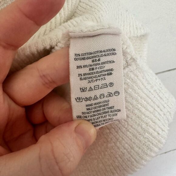 Free People Women’s Extra Small Cream Ottoman Sweater Pullover Fall Winter - Picture 3 of 6